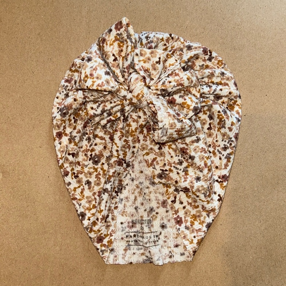 Bunny Knots Rhea size small (6-12m) raga turban baby hat